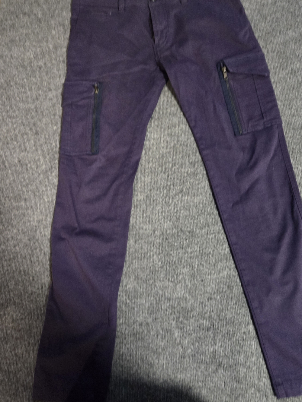 Diesel Cargo Pants in Deep Purple